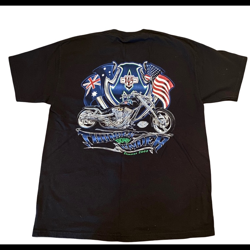 Alien Ness‎ Motorcycles California Tee Shirt Circa 2003, Black, Large